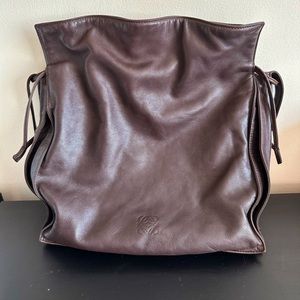 Authentic Vintage Loewe Anagram- Nappa leather